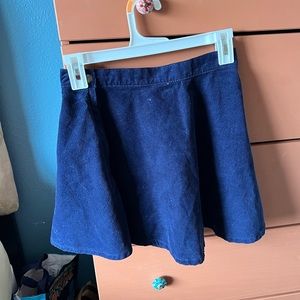Navy blue corticoid skirt